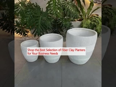 Shop the Best Selection of Fiber Clay Planters for Your Business Needs