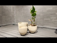 Fireproof Fiber Clay Planter for Long-lasting in Indoor and Outdoor Spaces Keep 5-6 Years