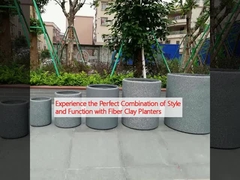 Experience the Perfect Combination of Style and Function with Fiber Clay Planters