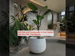 Add Style and Functionality to Your Garden with Our Fiber Clay Planters