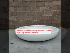 Revamp Your Plant Display with Our Durable Fiber Clay Planter Collection