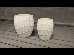 Indoor and Outdoor Spaces Fiberclay Planter with Long-Lasting Life Time Keep 5-6 Years