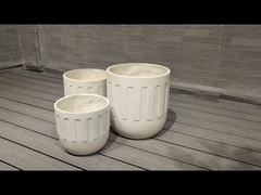Φ170*H210 Fiberclay Planter A Modern Addition to Your Indoor and Outdoor Space