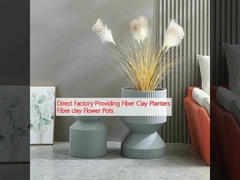 Direct Factory Providing Fiber Clay Planters Fibre clay Flower Pots