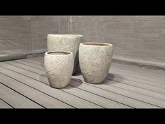 Round Fiber Cement Pot for Barbecue/Charcoal Oven Camping Burners Heater