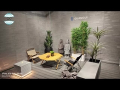 Resin Decorative Water Fountains Indoor Modern Grey Resin Waterfall Garden Water Fountain With Light