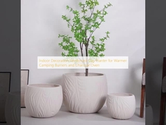 Indoor Decoration Reinforced Clay Planter for Warmer Camping Burners and Charcoal Oven