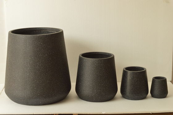 Handmade Character Fiber Clay Planter Weather Resistant For Home Garden