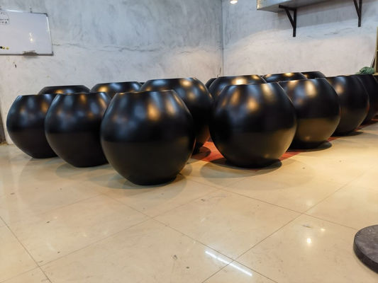 Fiberglass Planter Box Round Shape With Matte Or Shiny Finished
