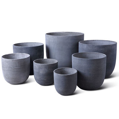 Buy Charming Handmade Ceramic GRC Planter Pots Round Shape Weather Resistant Drainage Hole Easy to Clean online manufacture