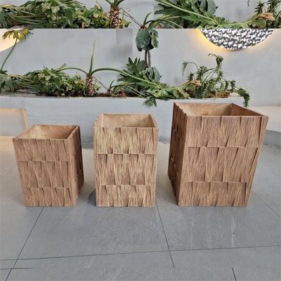 Buy Elegant Modern Design Fiber Clay Planter for Indoor Outdoor Plants Pots online manufacture