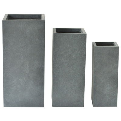 Buy Distinctive Cement Reinforced Planter Clay And Fiber Vase - Hand Carved for Garden and Home online manufacture