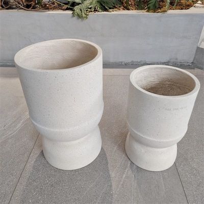Buy Modern Indoor Outdoor Fiber Clay Planter Round 22 Lb With Drainage Hole online manufacture