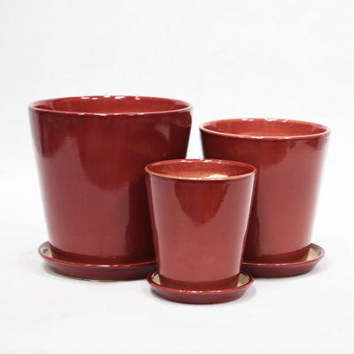 Buy Modern Gloss Flower Ceramic Pots With Drainage Hole online manufacture
