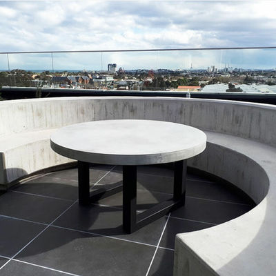 Buy High Quality Sturdy GRC Tables Garden Concrete Furniture Table Sets In Rectangular Round Shapes online manufacture