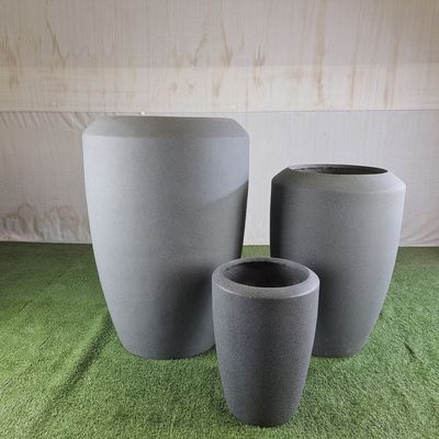 Buy Modern Indoor Outdoor Round Fiber Cement Pot For Home Garden Flower Plant Pot online manufacture