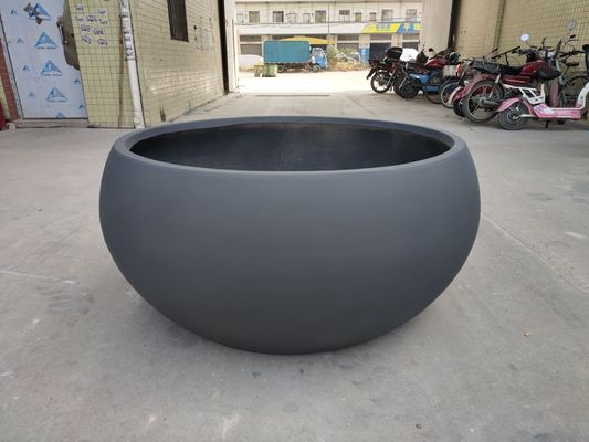 Buy Smooth Surface Fiber Clay Flower Pot Planter For Hotel And Garden online manufacture