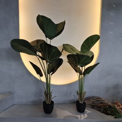 Buy Realistic Artificial Fan Palm Tree with Natural Green Foliage online manufacture