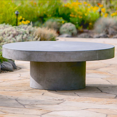 Buy Outdoor Fiber Cement Furniture GRC Concrete Table With Sturdy Legs online manufacture