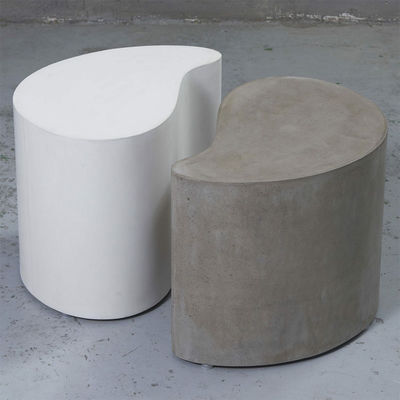 Buy White Grey Modern Concrete Outdoor Dining Patio Table GRC Garden Table online manufacture