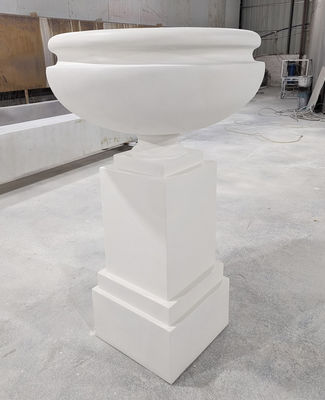 Buy Hand Carved Fiberglass Customized Flower Pots with Drainage Hole online manufacture