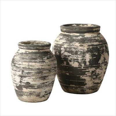 Buy Round Fiber Cement Flower Planters For Indoor Outdoor Garden Decoration online manufacture