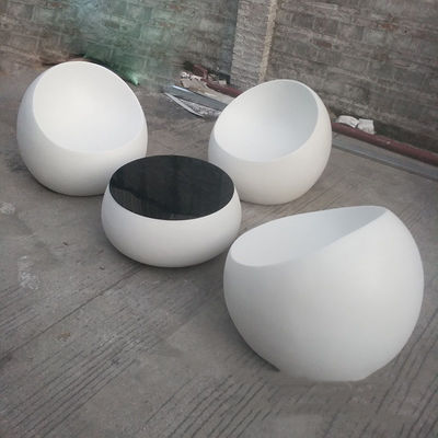 Buy Fiberglass Seating Table Furniture Sets For Gardening Shopping Mall online manufacture