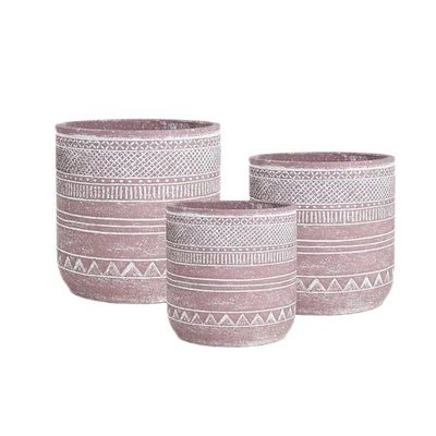 Buy Flower / Green Plant Glass Reinforced Concrete Plant Containers With Drainage Holes online manufacture