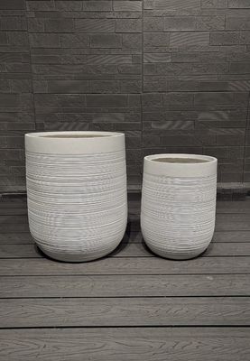 Buy Artisanal Fiber Clay Planters for Indoor Outdoor Gardens online manufacture