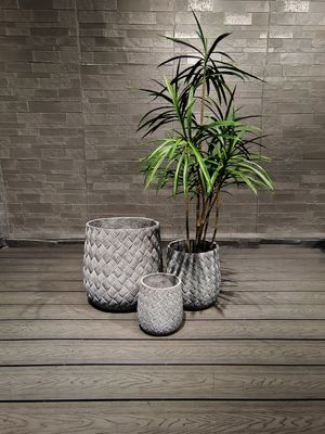 Buy Customizable Fiber Clay Planter for Indoor and Outdoor Plants online manufacture