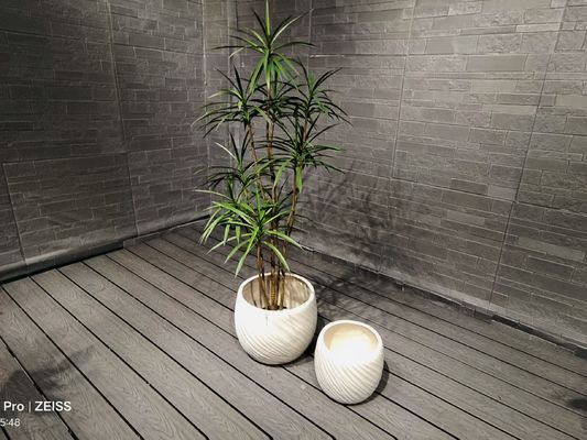 Buy Frost and Fire Resistant Fiber Clay Planter with Smooth Surface online manufacture