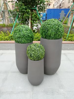 Buy Smooth Surface Reinforced Clay Planter For Tall Plants In Minimalist Style online manufacture