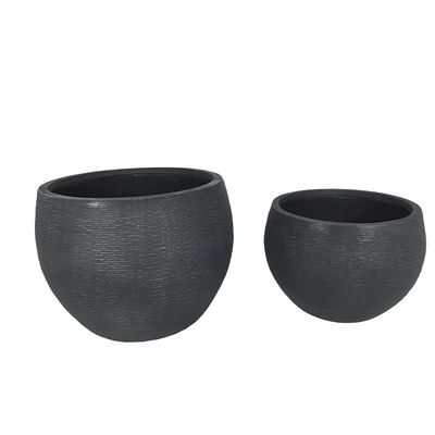Buy Waterproof And Fireproof Fiber Clay Planter For Customed Flower Planters Pots online manufacture