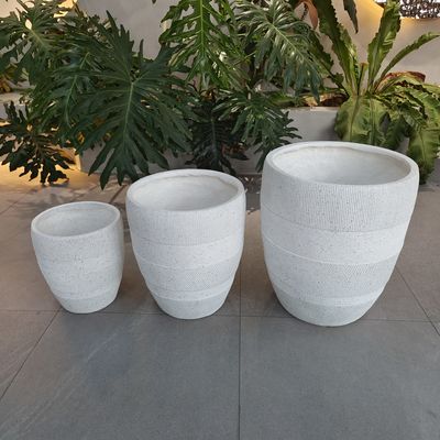 Buy Fiber Clay Planters For Garden Durable And Modern Design online manufacture
