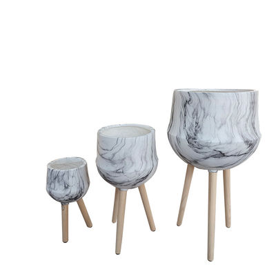 Buy Charming Round Fiber Clay Planter For Home Garden Patio Cottage Indoor online manufacture