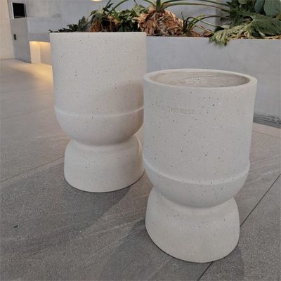 Buy Modern Style Fiber Cement Pot Frost Resistant Weatherproof For Outdoor Decoration online manufacture