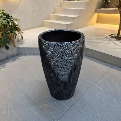 Buy Fiber Cement Pot With 5-6 Years Outdoor Life Time Made Of Weather-resistant Fiber Clay online manufacture