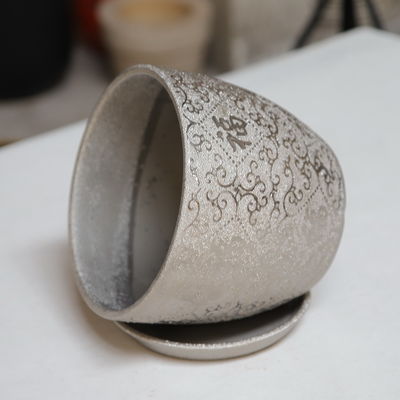 Buy Customized Round Ceramic Pots Wide Selection Drainage Included online manufacture
