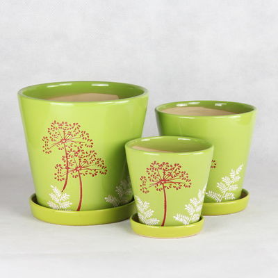 Buy Customizable Ceramic Pots For  Gardening In Different Colors online manufacture