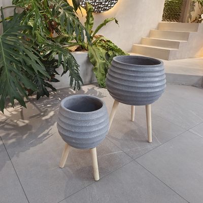 Buy Experience the Beauty and Durability of Fiber Clay Planters for Your Garden Order Today online manufacture