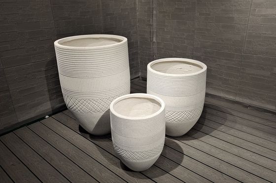 Buy D450*H600 Fiber Clay Planter For Barbecue And Charcoal Oven Camping Burners online manufacture