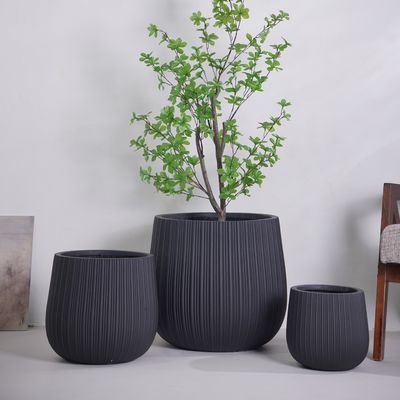 Buy Modern Large Glazed Flower Pot with Luxury Atlantic Design for Home Decor in Dining and Living Room for Everyday Use online manufacture