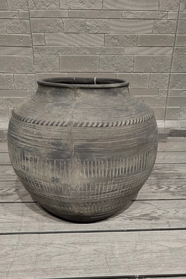 Buy Indoor Decoration Fiber Clay Planter Hand Carve Finishing with Charcoal Oven/Warmer Camping Burners Heater/Barbecue online manufacture