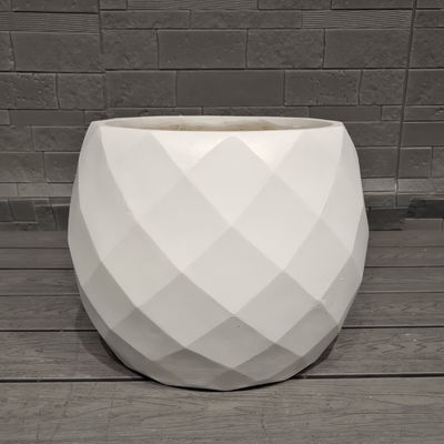 Buy Geometric Diamond -shape Design Sporty Fun Themed Appearance Spherical Fiber Clay Pot Lightweight online manufacture