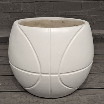 buy Classic Basketball Design Sporty Fun Themed Appearance Spherical Fiber Clay Planter online manufacture