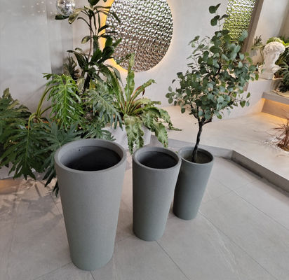 Outdoor Garden Fiberglass Flower Pots Large For Real Or Artificial Tree