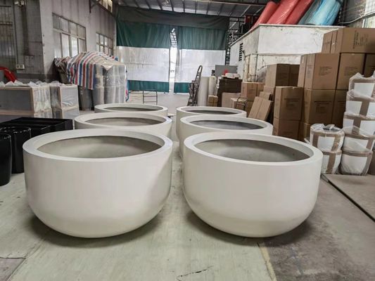 Large Tall Fiberglass Planter Pots For Outdoor Garden Decoration