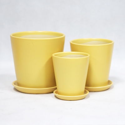 Glossy White Modern Round Ceramic Pots For Indoor And Outdoor Plant Decor