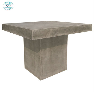 High durable grc cement concrete table with steel wood leg concrete table sets furniture