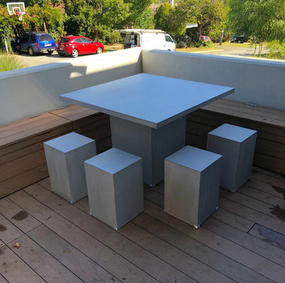 Logo Customized Concrete Furniture Table Seating Bench Sets for Outdoor Yards and Patios